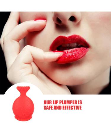 Baluue 2 Pcs Lips Enhancer Plumper Device Silicone Fish Shape Lip Plumper Natural Pouting Mouth Tool for Women Girls - Buy Online on GoSupps.com