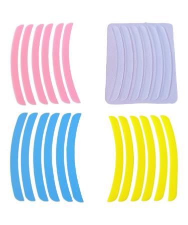 Lash Lift Ribbon Pads Set 24 Piece Reusable Eyelash Lift Silicone Covers Curlers Soft Stripes Silicone Perm Ribbon (Bend)