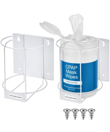 Maxcheck wall bracket for wet wipes for hospital robust bucket holder bucket organizer white wall bracket wiping donor swiping stand for bedrooms offices living room at home