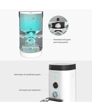 DOGNESS Automatic Cat Feeder with Camera | 1080P HD Video, Night Vision, WiFi | 2-Way Audio, Sensor Alerts | For Cat/Dog - Buy Online on GoSupps.com
