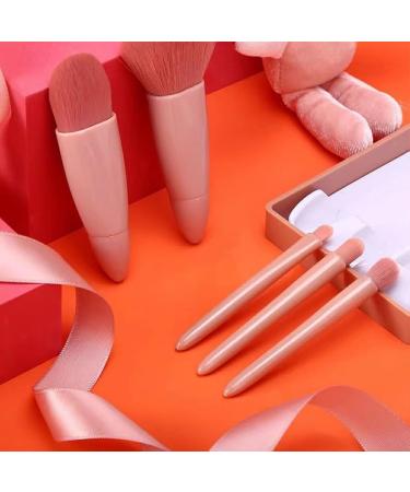 Dajidafu Delicate And Soft Fiber Hair Makeup Brush Set - Blended Look Powder Blusher Brush Mirror Box Brush Set With Mirror Cherry blossom pink - Buy Online on GoSupps.com
