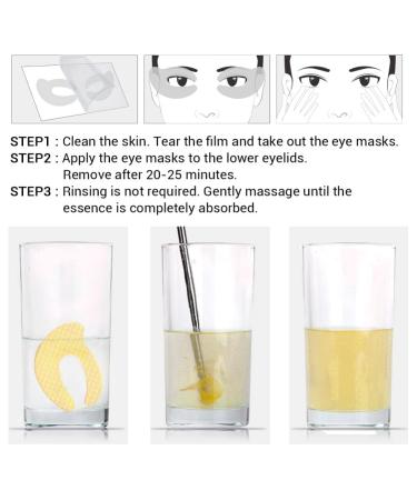 24K Gold Eye Pads & Collagen Eye Masks - Anti-Aging Care Reduce Dark Circles Puffiness & Moisturize - 5 Pairs - Buy Online on GoSupps.com