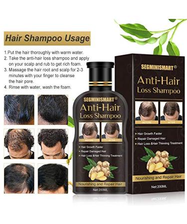 Anti-Hair Loss Ginger Shampoo for Men & Women - Promotes Thick & Fast Hair Growth - Buy Online on GoSupps.com