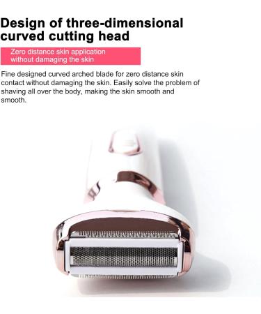 4-in-1 Women's Electric Hair Remover | Rechargeable Body Hair Removal & Grooming Set - Trimmer for Nose Lip Eyebrows & Face - Buy Online on GoSupps.com