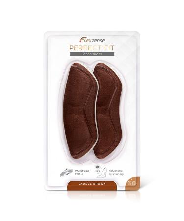 FLEXZENSE Premium Liners for Loose Shoes | Reduce The Spaces Inside Loose Shoes | 5.5 mm Thick | 1 Pair (Saddle Brown)