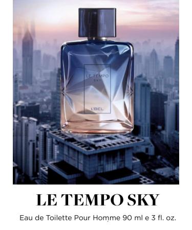 L'Bel Le Tempo Sky Eau de Toilette for Men Wood & Spices Notes 3 fl oz 90 ml - Buy Online on GoSupps.com