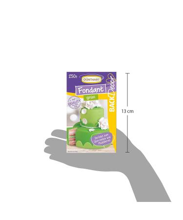 Buy G nthart Backdecor Green Fondant 250g - 100% Vegan Palm Oil-Free Tear-Resistant Cake Decorating - International Shipping Available - Buy Online on GoSupps.com