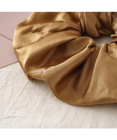 scicent Scrunchies 4 Pieces Plain Satin Hair Scrunchy for Girls Elastic Hair Bands Fashion Hair Ties Large Ponytail Holder Soft Hair Bobbles for Women - 4314 - Buy Online on GoSupps.com