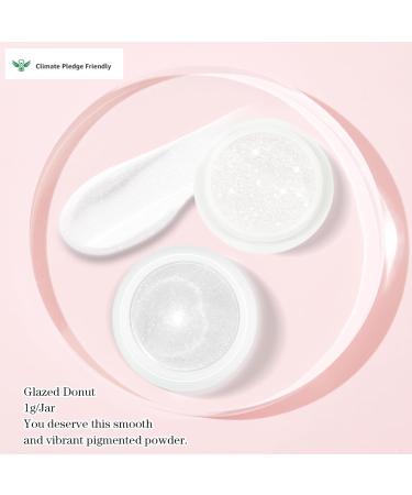 BISHENGYF Pearl White Chrome Nail Powder 2 PCS - Mermaid Aurora Glazed Donut Holographic Mirror Chrome Powders for Gel Nails - Nail Glitter 04-Pearl - Buy Online on GoSupps.com