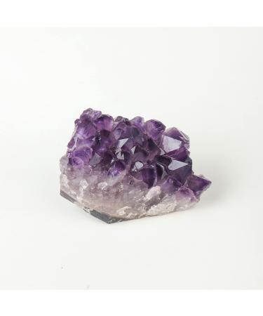 Rough Natural Quartz Amethyst Cluster Stone Stones Crafts Deep Purple Crystal Collection Decoration Ornament (Color : Purple Size : 350-400g) 350-400g Purple