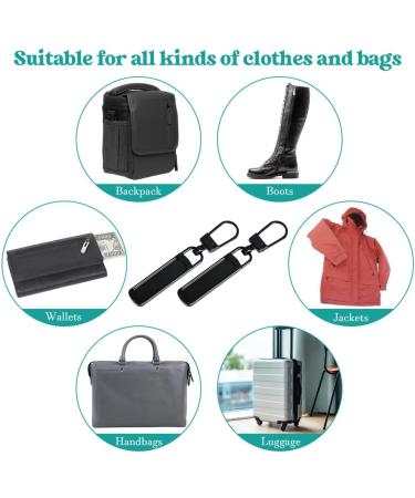 Narosebe 12-Piece Metal Zipper Replacement Set for Clothing and Jacket Repair - Black Zippers - Buy Online on GoSupps.com