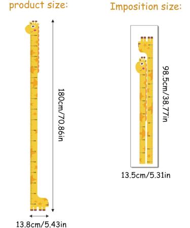 Forest Animals Height Growth Chart for Kids - Wall Stickers Measuring Ruler for Boys Toddler Bedroom - Buy Online on GoSupps.com