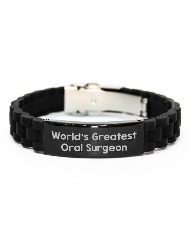 GIFTVILLE & SURPRISE Funny Quote for Oral Surgeon Inspirational Valentine's Gifts from Men Glide lock Clasp Bracelet