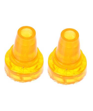 Healeved 2 pieces of crutches slippery matt hiking stick tips Stockstock covering Alpine stick covers hiking stick Travel accessories travel foot support foot cover for floor old orange 8.5x6.5cm