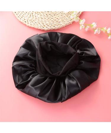 AKOAK Wide-brimmed Headband Nightcap for Women - High-elastic Chemotherapy Cap in Black - Buy Online on GoSupps.com