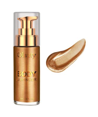 Liquid Body Luminizer  Bronze Highlighter All In One Makeup Illuminator  Smooth Shimmer Body Oil Glow Waterproof For Face & Body  Long Lasting Moisturizing (03 Glistening Bronze)
