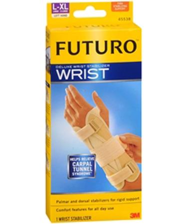 FUTURO Deluxe Left Hand Wrist Stabilizer - Large/X-Large - Tan - Buy Online for International Shipping - Buy Online on GoSupps.com