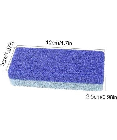Foot Pumice Stone Exfoliating Pumice Stone Foot Scrubber Sponge Hard Skin Removal Foot Care for Callus Remover Feet Smooths Skin - Blue - Buy Online on GoSupps.com