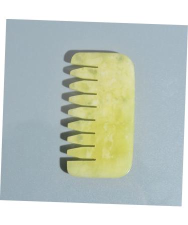 Orfofe Massagekamm - Jade Gua Sha Head Comb for Scalp Massage | Anti-K mm Tools for Relaxation & Wellness - Buy Online on GoSupps.com