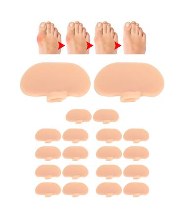 Pressure Relief Non slip Toe Separator Foot Care Tool (white) 10 Pairs of Sebs Forefoot Meta Bone Pads of Sebs Forefoot Meta Bone Pads Pressure Relief Non slip Toe Separator Foot Care(Skin Color)