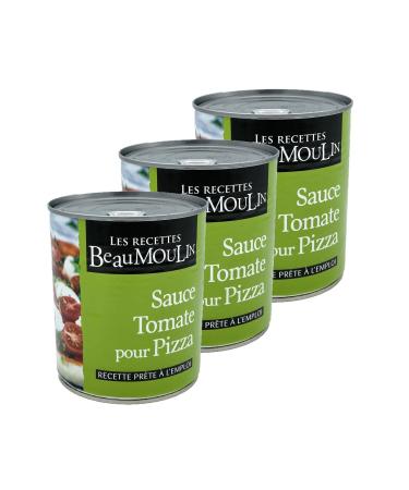 BeauMoulin Set of 3 Tomato Sauces for Pizza 800 g Box