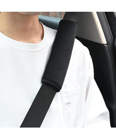 Koboko 4-Piece Seat Belt Cushion Set for Kids | Pink & Black Car Belt Protection & Comfort - Buy Online on GoSupps.com