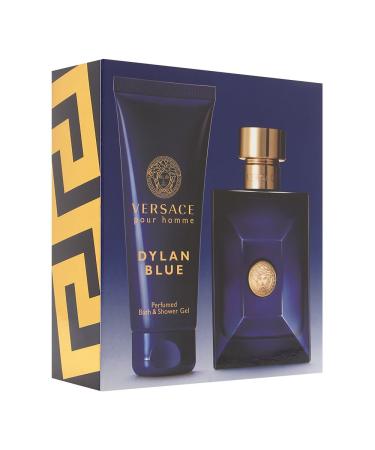 Versace Dylan Blue Men's Gift Set - 2 Piece (3.4oz Eau De Toilette, 3.4oz Eau De Perfume Spray, Bath & Shower Gel) - Buy Online on GoSupps.com