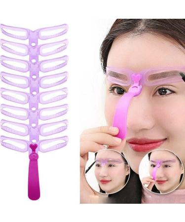 8PCS Eyebrow Shaper Eyebrow Stencil Set Reusable Shaping Card Eye Guide Styling Brow Draw Template Grooming Easy Makeup Q0K6 - Buy Online on GoSupps.com