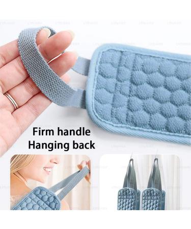 Chifans Loofah Sponge Back Scrubber & Bath Set - Natural Shower Brush for Body Peeling & Improved Blood Circulation - Blue - Buy Online on GoSupps.com