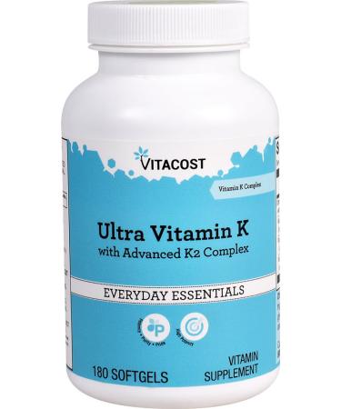 Vitacost Ultra Vitamin K with Advanced K2 Complex -- 180 Softgels by Vitacost Brand
