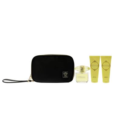 Versace Versace Yellow Diamond Women 3oz EDT Spray 3.4oz Shower Gel 3.4oz Body Lotion Bag 4 Pc Gift Set - Buy Online on GoSupps.com