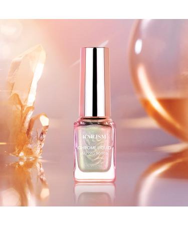 RARJSM Chrome Nail Powder | Liquid Magic Aurora Metallic Chameleon | Iridescent Glitter for Gel Polish | No Curing Required | 5ML 0.17FLOZ - Buy Online on GoSupps.com
