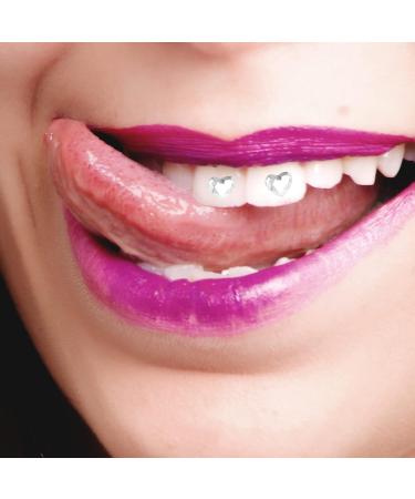 POPETPOP Teeth Jewelry Kit - 10pcs White Removable Tooth Gems for DIY Tooth and Nails Decor - Buy Online on GoSupps.com