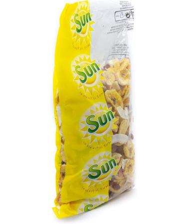 SUN - Mix of Exotic Dried Fruits 500 g - Mix Aperitif Banana Chips Raisins Pineapple Papaya Cubes Almonds & Coconut - Id - Buy Online on GoSupps.com