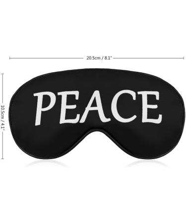 Peace Sleep Mask - Ultralight Block Out Light Eye Mask for Comfortable Sleep | Travel-Friendly Eye Cover for Men & Women - Buy Online on GoSupps.com