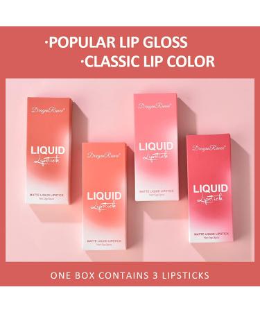 YUECI 3PCS Matte Liquid Lipstick Set - Moisturizing Multi-Color Matte Lip Gloss (1 ml) - Buy Online Internationally - Buy Online on GoSupps.com
