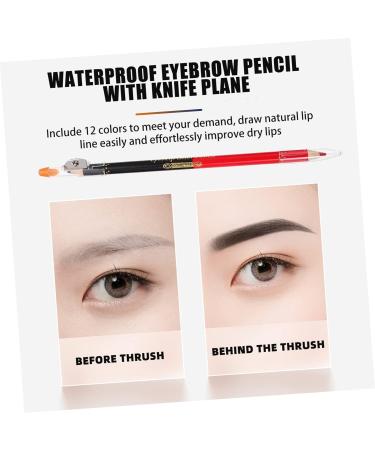PLAFOPE 24 Pcs Lip Liner Eyeliner Eye Liner Pens Black Eyebrow Liner Lip Liner Pencil Lipliner Pencil Wooden - Buy Online on GoSupps.com