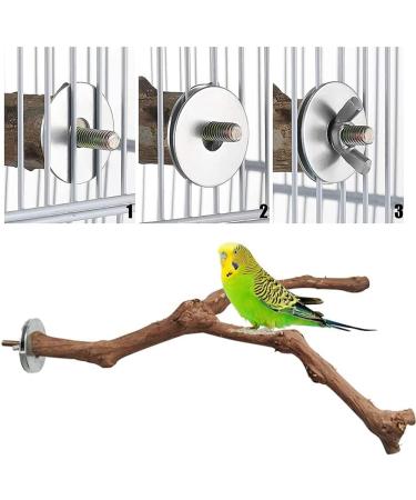 Natural Wood Bird Seat Rods Set - 2 Grapewood Pencil Rods for Budgies & Canaries | Premium Bird Cage Accessories - Buy Online on GoSupps.com