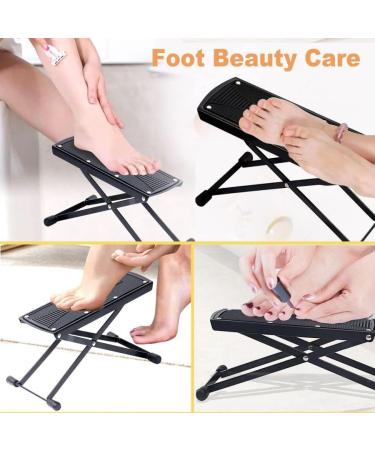 ZtohPyo 6-Position Height Adjustable Pedicure Foot Rest - Non-Slip Salon Step Stand for Easy Home Pedicures - Buy Online on GoSupps.com