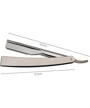 Fripac Steel Razor - Foldable Silver Blade for Precise Shaving | Perfect for Beard Contour Cuts & Neck Area - 640g - Buy Online on GoSupps.com