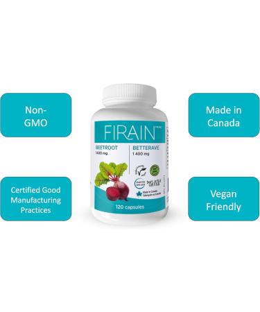 Firain Beetroot powder - potent source of antioxidants for enhanced cell protection and wellness 1400mg - Buy Online on GoSupps.com