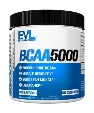EVLution Nutrition BCAA5000 Unflavored 10.58 oz (300 g) - Buy Online on GoSupps.com
