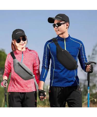 Shop Bawnbag Waterproof Belt Pocket Hip Bag - Ideal for Sports Hiking & Travel - Black Nylon Belt Bag for Men & Women - Buy Online on GoSupps.com