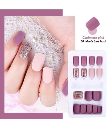 90-Piece Set of Short Full Cover Removable Fake Nail Art Tips - Press On Extension Nails Kit - Buy Online on GoSupps.com
