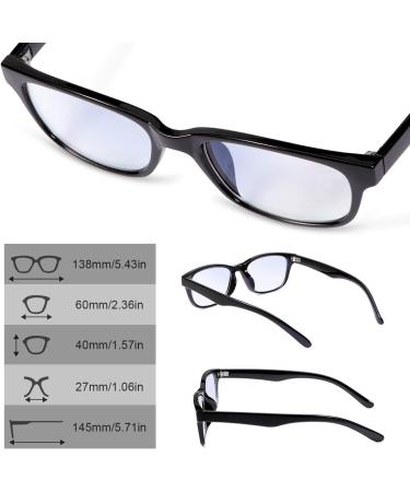 YIMI Multifocal Reading Glasses for Men & Women - Lightweight Blue Light Blocking 3 Powers in 1 Anti-Glare UV Protection - Black 2.25x Eyewear - Buy Online on GoSupps.com