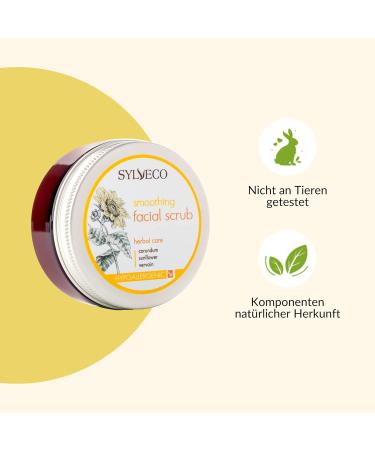 SYLVECO Smoothing Face Scrub 85g | Natural Creamy Facial Peeling for Men & Women | Best Face Scrub Skincare - Buy Online on GoSupps.com