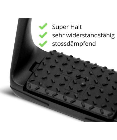 Compositi AMKA Soft Reflex Plastic Stirrup - Black Wide Non-Slip with Flexible Tread for Superior Performance | International Shipping Available - Buy Online on GoSupps.com