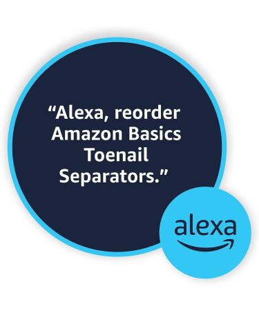 Amazon Basics Toe Separators - 120 Count | Comfortable and Hygienic Toe Spacers for Nail Polish Application and Foot Pain Relief - Buy Online on GoSupps.com