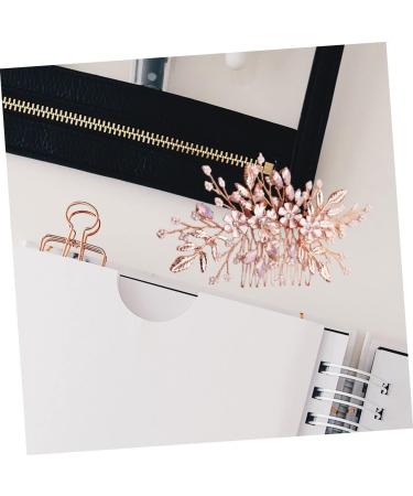 FRCOLOR Pearl Hair Clips Bridal Hair Combs Barrettes Pins Bridal Hair Clips Rhinestone Hair Comb pearl hair barrettes Beautiful Comb Headdress hair accessories bridesmaid the flowers - Buy Online on GoSupps.com