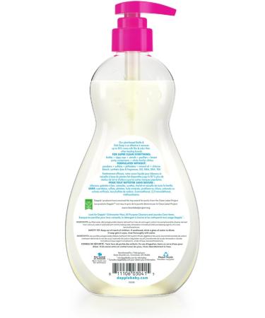 Dapple Baby - Bottle & Dish Soap Plant Based Bottle Cleaner Baby Safe Liquid Dish Soap Fragrance Free Scented - While 500 ml (Pack of 1) Fragrance Free 500ML - Buy Online on GoSupps.com
